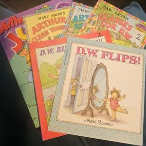 Scholastic Kids Arthur Book Set, Marc Brown - Colorful Collection Of 6 Books